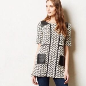 Anthropologie Postmark Hida chevron print tunic